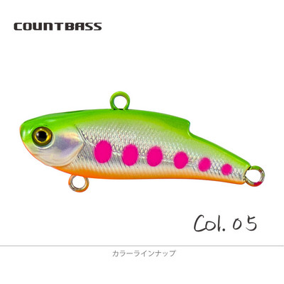 COUNTBASS 45mm 1-3/4" 6,5g 1/4 oz. VIB Chatter Vibration Sinnking Hardbaits Fishing Lure Wobbler Lipless Crankbait Lures