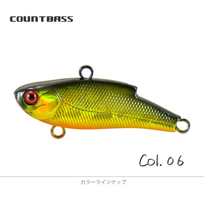 COUNTBASS 45mm 1-3/4" 6,5g 1/4 oz. VIB Chatter Vibration Sinnking Hardbaits Fishing Lure Wobbler Lipless Crankbait Lures
