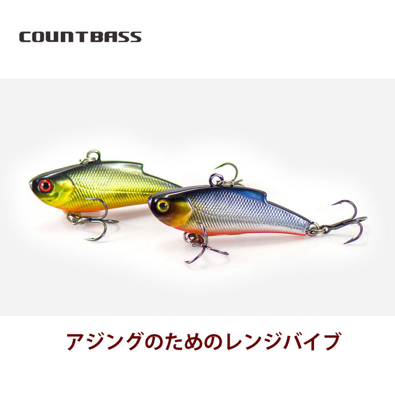 COUNTBASS 45mm 1-3/4" 6,5g 1/4 oz. VIB Chatter Vibration Sinnking Hardbaits Fishing Lure Wobbler Lipless Crankbait Lures