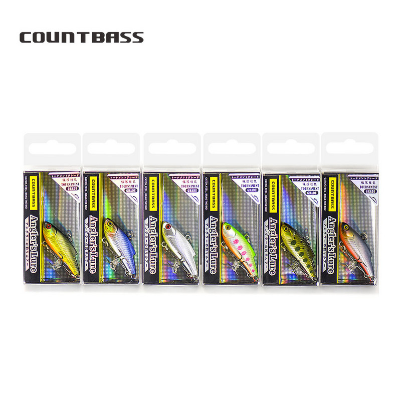 COUNTBASS 45mm 1-3/4" 6,5g 1/4 oz. VIB Chatter Vibration Sinnking Hardbaits Fishing Lure Wobbler Lipless Crankbait Lures
