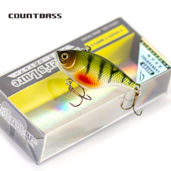 40 mm 4,6 g Countbass вибрационни воблери Твърди примамки Без устни Crankbaits Потъващи рибарски примамки за сладководен риболов