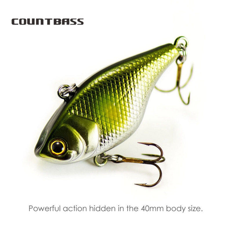 40 mm 4,6 g Countbass vibraciniai vobleriai kietieji masalai be lūpų crankbaits skęstantys meškeriotojo žvejybos masalai gėlam vandeniui