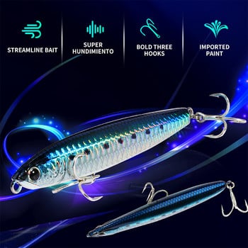 Sinking Pencil Bait 10g 14g 18g 24g Wobbler Trolling Carp Popper Pike Swimbait Long Cast Minnow Pesca Tackle Sea Fishing Lure