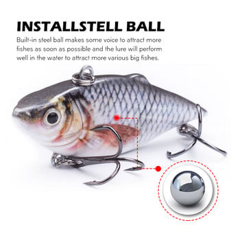 1 τεμ 6,3 εκ. VIB Crankbait 8,5 g Lifelike Fishing Lure Υψηλής ποιότητας Δόλωμα Ψαρέματος Slow Sinking Hard Fishing Wobbler Pesca Mini Vib