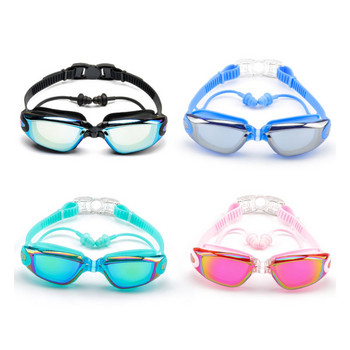 Професионални очила за плуване Късогледство Мъже Жени Тапа за уши Водоустойчиви против замъгляване Очила за басейн за възрастни Natacion Swim Eyewear