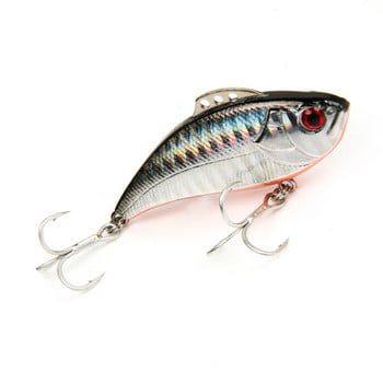 1 τεμ. 3D Eye VIB Fishing Lure 6,5cm 13g δόνησης που βυθίζονται σκληρά δολώματα Artificial Fish Lipless Wobblers For Bass Sea Fishing Tacking