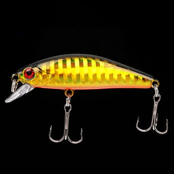 Риболовна примамка Minnow 5,5 cm 6,5 g Потъваща изкуствена твърда стръв Bass Wobblers Примамки Crankbait Pike Treble Hooks такъми