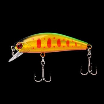 Риболовна примамка Minnow 5,5 cm 6,5 g Потъваща изкуствена твърда стръв Bass Wobblers Примамки Crankbait Pike Treble Hooks такъми