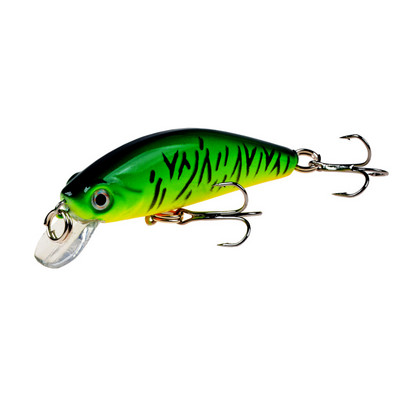 Риболовна примамка Minnow 5,5 cm 6,5 g Потъваща изкуствена твърда стръв Bass Wobblers Примамки Crankbait Pike Treble Hooks такъми