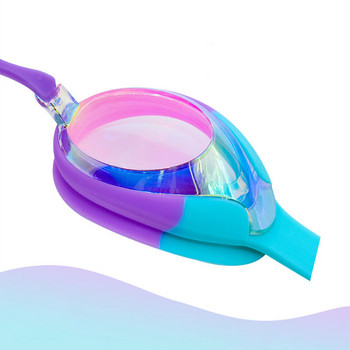 Очила за плуване против замъгляване, против изтичане, UV протектор, мек силиконов мост на носа, предписани очила за плуване за момче, момиче, деца