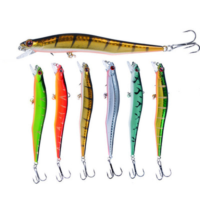 1 gab. 11,5 cm 10,7 g Minnow zvejas mānekļi, vobleris, cietās ēsmas, Crankbaits, mākslīgie mānekļi bass līdaku makšķerēšanas piederumiem