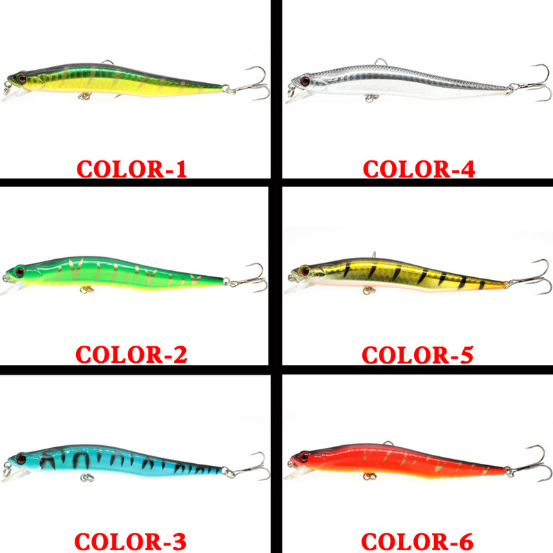 1 bucăți 11,5 cm 10,7 g Naluci de pescuit Minnow Wobbler Momeli dure Crankbaits Nalucă artificială ABS pentru echipament de pescuit cu stiucă