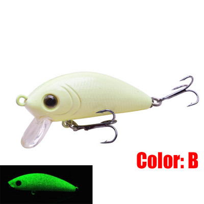 1 tk Luminous Minnow püügilant 50 mm 4,5 g Topwater kõva söödaga voblerid Swimbait Crankbaits karpkala triibulise bassi püügitarvetele