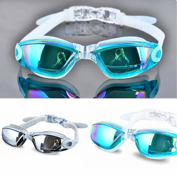 Професионални силиконови очила за плуване против замъгляване, галванични UV очила за плуване за мъже, жени, гмуркане, очила за водни спортове
