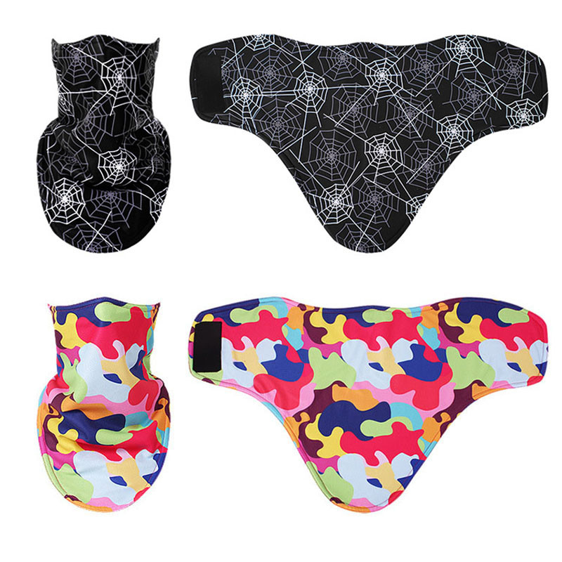 Σαλιάρες για σκι Winter Fleece Παιδικά κινούμενα σχέδια για Snowboard Μάσκα ολόκληρου προσώπου Αγόρια Θερμότερη τριγωνική τρισδιάστατη εκτύπωση κασκόλ για κορίτσι μάσκα σκι