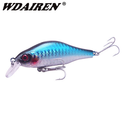 1Gb Minnow makšķerēšanas mānekļi 8cm 9g Crankbaits vobleri asari 3D Eyes mākslīgā cietā ēsma līdakas karpas bass peldošs peldlīdzeklis Pesca​