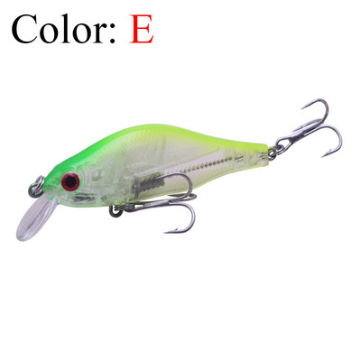 1vnt Minnow žvejybos masalai, 8 cm