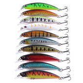 1 ΤΕΜ Laser Slowly Sinking Minnow Fishing Lure 80mm 9g Artificial Japan Hard Bait Bass Pike Wobblers Crankbait Carp Fishing