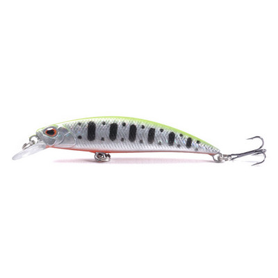 1 ΤΕΜ Laser Slowly Sinking Minnow Fishing Lure 80mm 9g Artificial Japan Hard Bait Bass Pike Wobblers Crankbait Carp Fishing