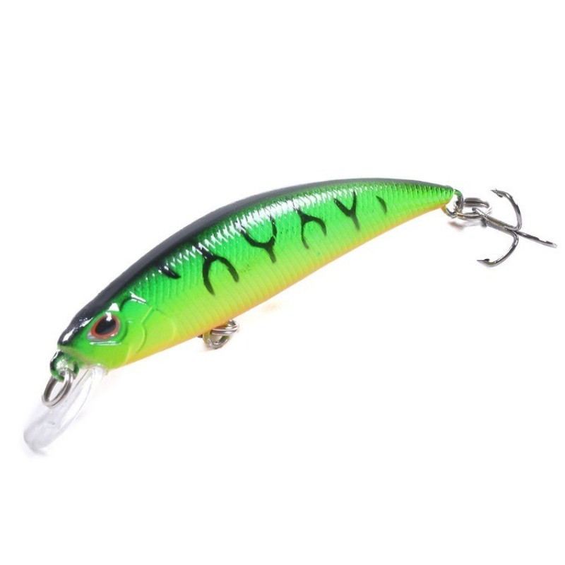 1 ΤΕΜ Laser Slowly Sinking Minnow Fishing Lure 80mm 9g Artificial Japan Hard Bait Bass Pike Wobblers Crankbait Carp Fishing