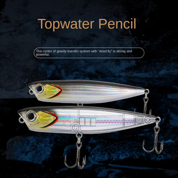 Topwater Floating Pencil 5g 15g Fishing Lure Surface Stickbait Artificial Walking Baits Wobblers Trolling Jerkbait for Bass Pike