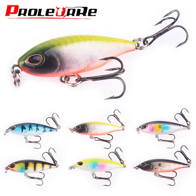 Mini pliiatsiga kalapüügi landid 4,8 cm 3,6 g uppuvad voblerid kunstlik kõvast plastist sööt Talvine Bass Pesca Treble Hooks Tackle