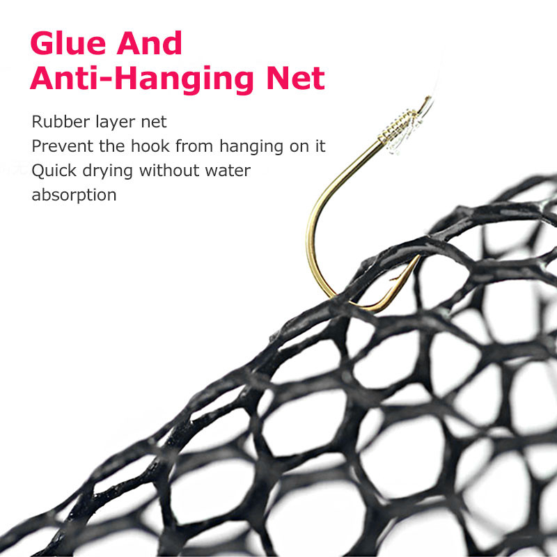 LINNHUE kokkupandav kolmnurkne püügivõrk alumiiniumsulamist 40 cm/60 cm sügavusega kaasaskantav võrguvarras püügiks suur tihe võrk ilma käepidemeta