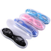 Veekindlad uduvastased ujumisprillid Lastele Professionaalsed värvilised läätsed Laste Prillid Ujumisprillide Hoiukast prillidega