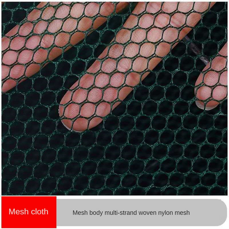 1 vnt. krevečių gaudyklė Teleskopinis sulankstomas žvejybos tinklas tinklinis narvas su tiektuvu.