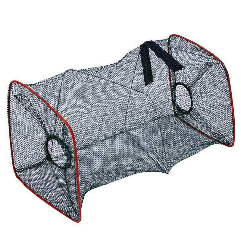 1 vnt. krevečių gaudyklė Teleskopinis sulankstomas žvejybos tinklas tinklinis narvas su tiektuvu.