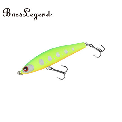 BassLegend Fishing Sinking Stickbait Pencil Wobble Walk The Dog WTD Sea Bass Trout Long Cast Megnetic 60mm 7g Blues Code