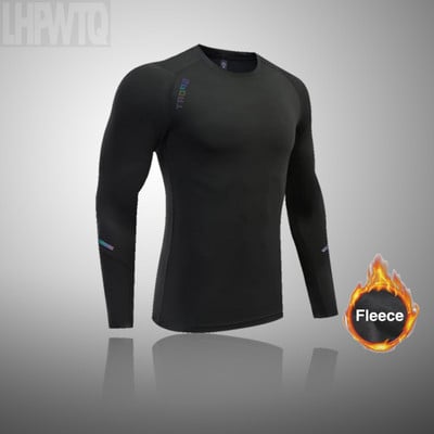 Ανδρικά Μαύρα Σετ Εσωρούχων Σκι Winter Sports Quick Dry Thermal εσώρουχα σκι Αθλητικά ρούχα Winter Long Johns για Ανδρικά