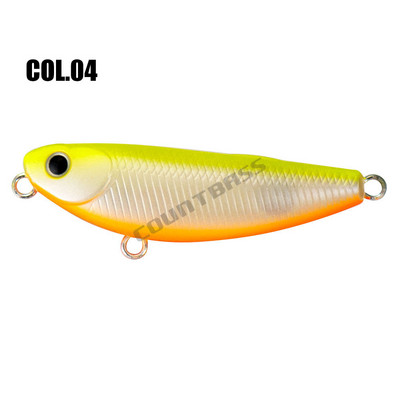 Countbass Surface Pencil Fishing Lure 52mm 5,5g Topwater Stick Bait Bass Leurre Peche Hard Lure Armed with VMC 9649 Hooks BZ