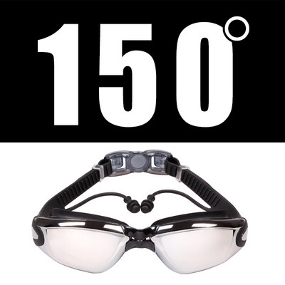 Vyrai Moteriški Silikonas Vandeniui atsparus Dengimas Skaidrus Anti-ras UV Trumparegystė Plaukimo akiniai Akiniai Dioptrijų Sportiniai Maudymosi Akiniai Be Dėžutės