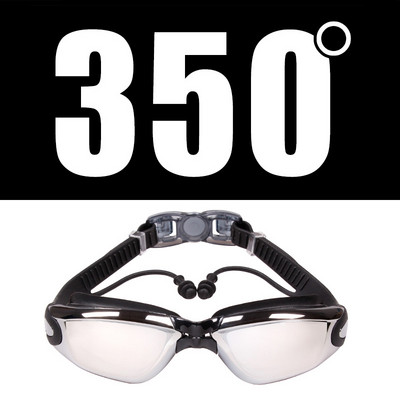 Vyrai Moteriški Silikonas Vandeniui atsparus Dengimas Skaidrus Anti-ras UV Trumparegystė Plaukimo akiniai Akiniai Dioptrijų Sportiniai Maudymosi Akiniai Be Dėžutės