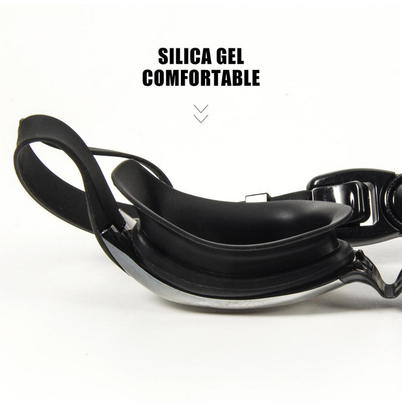 Vyrai Moteriški Silikonas Vandeniui atsparus Dengimas Skaidrus Anti-ras UV Trumparegystė Plaukimo akiniai Akiniai Dioptrijų Sportiniai Maudymosi Akiniai Be Dėžutės