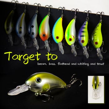 COUNTBASS 42 mm 5,5 g Crankbaits Твърда пластмаса Воблери за риболов Пъстърва Костур Примамка за рибар