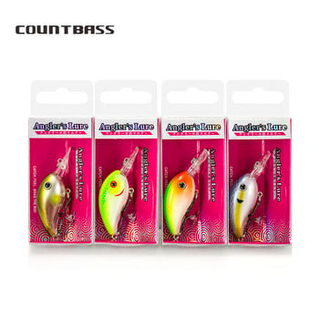 COUNTBASS 42 mm 5,5 g Crankbaits Твърда пластмаса Воблери за риболов Пъстърва Костур Примамка за рибар