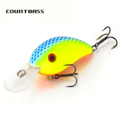 COUNTBASS 42 mm 5,5 g Crankbaits cietās plastmasas zvejas vobleri foreles asari makšķernieku māneklis