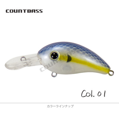 COUNTBASS 42 mm 5,5 g Crankbaits kieto plastiko vobleriai upėtakių ešerių meškeriotojo masalas