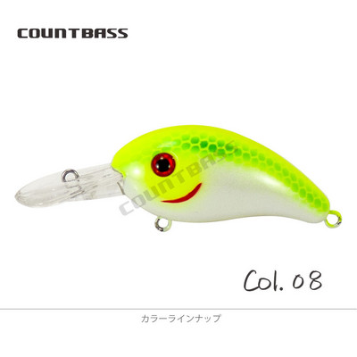 COUNTBASS 42 mm 5,5 g Crankbaits kieto plastiko vobleriai upėtakių ešerių meškeriotojo masalas