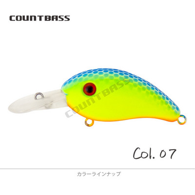 COUNTBASS 42 mm 5,5 g Crankbaits kieto plastiko vobleriai upėtakių ešerių meškeriotojo masalas