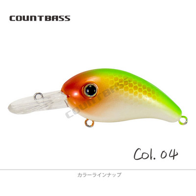 COUNTBASS 42 mm 5,5 g Crankbaits kieto plastiko vobleriai upėtakių ešerių meškeriotojo masalas