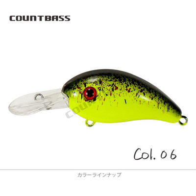 COUNTBASS 42 mm 5,5 g Crankbaits kieto plastiko vobleriai upėtakių ešerių meškeriotojo masalas