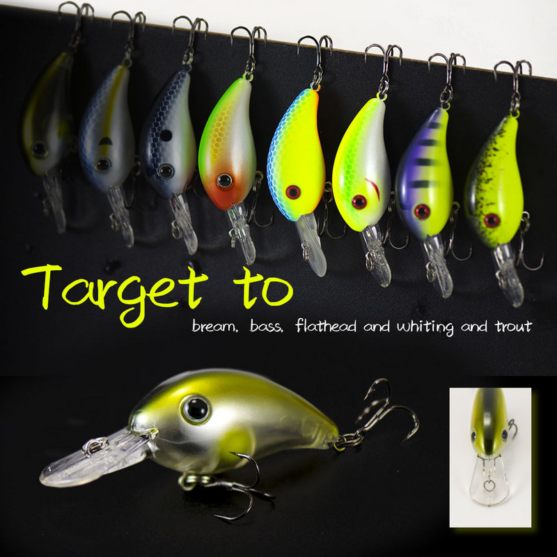 COUNTBASS 42 mm 5,5 g Crankbaits kieto plastiko vobleriai upėtakių ešerių meškeriotojo masalas