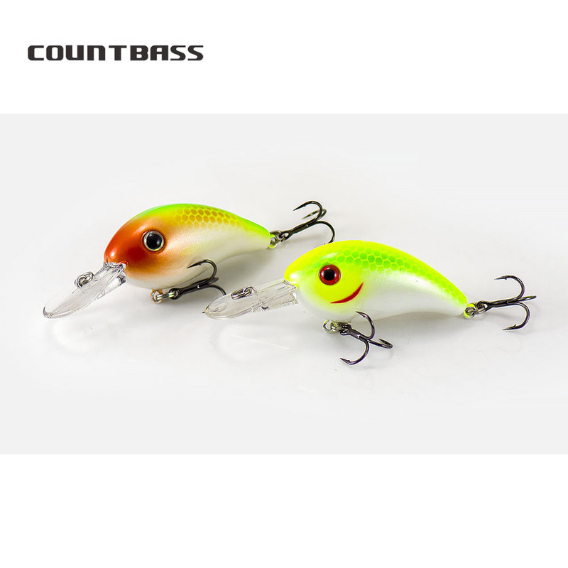 COUNTBASS 42 mm 5,5 g Crankbaits kieto plastiko vobleriai upėtakių ešerių meškeriotojo masalas