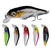 1 tk Crankbait Minnow kalastuslant ujuv kõva sööt 6 cm 4,5 g tehissöödaga voblerid ujuvad karpkala püügivahendid