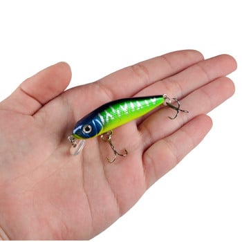 1PCS Crankbait Minnow Fishing Lure Плаваща твърда стръв 6cm 4.5g изкуствена стръв Риболовни воблери Плуващи риболовни принадлежности за шаран