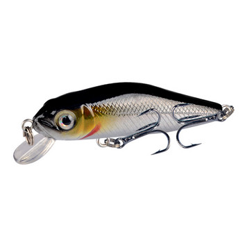 1PCS Crankbait Minnow Fishing Lure Плаваща твърда стръв 6cm 4.5g изкуствена стръв Риболовни воблери Плуващи риболовни принадлежности за шаран