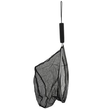 Μαύρο αλουμίνιο Fly Fishing Trout Mesh Nylon Fish Saver Δίχτυ χειρός Δίχτυ ψαρέματος Δίχτυα προσγείωσης